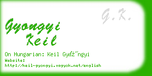 gyongyi keil business card